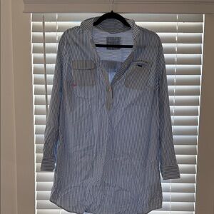 Vineyard Vines Light Blue Striped Dress